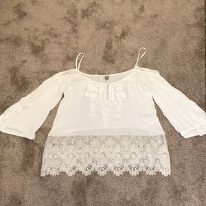 White peasant blouse